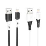 Cable Charger silicone hoco X82 iPhone - ខ្សែសាកស៊ីលីខុន ហូកូ​ X82 iPhone 1ម៉ែត