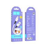 Cable Charger silicone hoco X82 iPhone - ខ្សែសាកស៊ីលីខុន ហូកូ​ X82 iPhone 1ម៉ែត