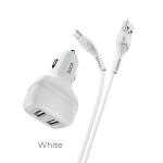 Power Car Charger Hoco ​Z36 Cable Micro - ឆ្នាំងសាកក្នុងឡាន Z36 រុន 2 មានខ្សែ Micro