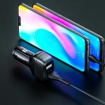Power Car Charger Hoco ​Z36 Cable Type-C - ឆ្នាំងសាកក្នុងឡាន Z36 រុន 2 មានខ្សែ TypeC