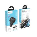 Power Car Charger Hoco ​Z36 Cable Type-C - ឆ្នាំងសាកក្នុងឡាន Z36 រុន 2 មានខ្សែ TypeC