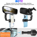 Holder Car Clip on Rearview mirror 21A107 - ជើងចាប់ទូរសព្ទ័ គាបកញ្ចក់មើលក្រោយឡាន 21A107
