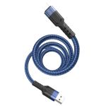 Cable Charger Hoco U110 iphone 1.2m - ខ្សែសាកស្រោបក្រណាត់ ហូកូ​ U110 អាយហ្វូន