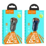 Power Car Charger hoco Z46A(PD20W+QC3.0) - ឆ្នាំសាកក្នុឡាន ហូកូ Z46A PD20W+QC3.0