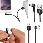 Cable Charger Magnetic Hoco U20 Apple+Micro - ខ្សែសាកដែកឆក់ ហូកូ U20 ម៉ាយក្រូ+អាយហ្វូន