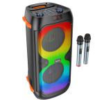 Speaker Bluetooth hoco BS53 (2 Wireless Mics) - បាស់ប្ល៊ូធូសប្រើថ្ម  ហូកូ BS53 មានមេក្រូប៊្លូធូស2
