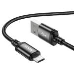 Cable Charger hoco X89 Micro - ខ្សែសាកក្រណាត់ ហូកូ X89 ក្បាល Micro