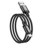 Cable Charger hoco X89 Micro - ខ្សែសាកក្រណាត់ ហូកូ X89 ក្បាល Micro