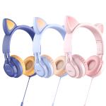 Headset Wire HOCO W36 Cat ear - កាស់ក្តោបត្រជៀក ហូកូ W36 Cat ear