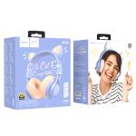 Headset Wire HOCO W36 Cat ear - កាស់ក្តោបត្រជៀក ហូកូ W36 Cat ear