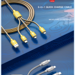 Cable Charger 3in1 XO NB216 3A - ខ្សែសាក 3in1 XO NB216 3A