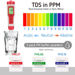 Water Quality Tester 4in1 pH/TDS/EC/Temp - ឧបករណ៍ ពិនិត្យទឹក​ pH/TDS/EC/Temp