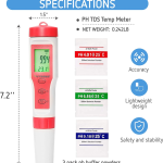 Water Quality Tester 4in1 pH/TDS/EC/Temp - ឧបករណ៍ ពិនិត្យទឹក​ pH/TDS/EC/Temp