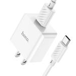Power Charger Hoco C106 Leisure TypeC - ឆ្នាំងសាក​ ហូកូ C106 Leisure Type-C រុនមួយ