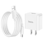 Power Charger Hoco C106 Leisure TypeC - ឆ្នាំងសាក​ ហូកូ C106 Leisure Type-C រុនមួយ
