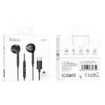 Earphone Wire Type-C hoco M101 Crystal - កាសខ្សែ Type C  ហូកូ M101 Crystal