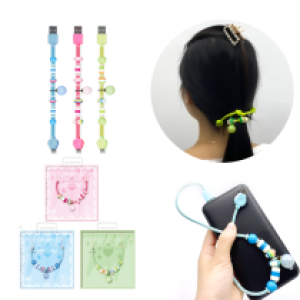 Cable Charger D&M C17 iPhone - ខ្សែសាក D&M ចង់សក់ អាយហ្វូន