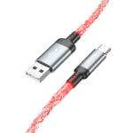 Cable Charger LED hoco U112 Type C 1m - ខ្សែសាក ភ្លើងពណ៌ ហូកូ​ U112 Type-C 1ម៉ែត