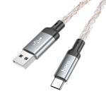 Cable Charger LED hoco U112 Type C 1m - ខ្សែសាក ភ្លើងពណ៌ ហូកូ​ U112 Type-C 1ម៉ែត