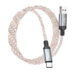 Cable Charger LED hoco U112 Type C 1m - ខ្សែសាក ភ្លើងពណ៌ ហូកូ​ U112 Type-C 1ម៉ែត