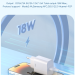 Power Charger XO L103 QC3.0 18W - ឆ្នាំងសាក អ៊ីចអូ L103 QC3.0 18W