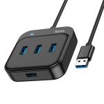 HUB Converter USB to USB3.0*4 hoco HB31 1.2m - ដុំបំបែក USB ហូកូ HB31(USB to USB3.0*4)1.2ម៉ែត