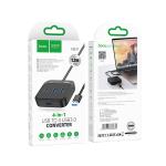 HUB Converter USB to USB3.0*4 hoco HB31 1.2m - ដុំបំបែក USB ហូកូ HB31(USB to USB3.0*4)1.2ម៉ែត