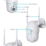 Camera Bullet  360° Wifi 2M SECTEC ST-381 Tuya - កាមេរ៉ាសុវត្ថិភាព 360 SECTEC ST-381-2M