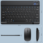 Keyboard+Mouse bluetooth iPad - ក្តាចុច ប៊្លូធូស iPad