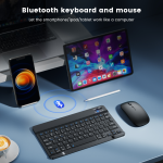 Keyboard+Mouse bluetooth iPad - ក្តាចុច ប៊្លូធូស iPad