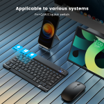 Keyboard+Mouse bluetooth iPad - ក្តាចុច ប៊្លូធូស iPad