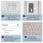 Keyboard+Mouse bluetooth iPad - ក្តាចុច ប៊្លូធូស iPad