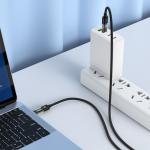 Cable Charger Transparent hoco U116 TypeC to TypeC 60W - ខ្សែសាក ហូកូ​ U116 ថ្លា Type-C to Type-C iPhone 1.2m