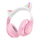 Headset Wire HOCO W42 Cat ears - កាស់ក្តោបត្រជៀក ហូកូ W42 ត្រជៀកឆ្មា