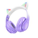 Headset Wire HOCO W42 Cat ears - កាស់ក្តោបត្រជៀក ហូកូ W42 ត្រជៀកឆ្មា