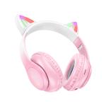 Headset Wire HOCO W42 Cat ears - កាស់ក្តោបត្រជៀក ហូកូ W42 ត្រជៀកឆ្មា