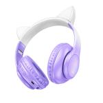 Headset Wire HOCO W42 Cat ears - កាស់ក្តោបត្រជៀក ហូកូ W42 ត្រជៀកឆ្មា
