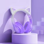 Headset Wire HOCO W42 Cat ears - កាស់ក្តោបត្រជៀក ហូកូ W42 ត្រជៀកឆ្មា