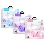 Headset Wire HOCO W42 Cat ears - កាស់ក្តោបត្រជៀក ហូកូ W42 ត្រជៀកឆ្មា