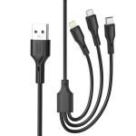 Cable Charger 3in1 XO NB230 2.4A - ខ្សែសាក 3in1 XO NB230 2.4A