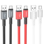 Cable Charger hoco X85 Type-C - ខ្សែសាកជ័រទន់ ហូកូ X85 Type C