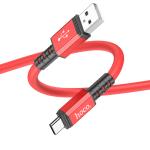 Cable Charger hoco X85 Type-C - ខ្សែសាកជ័រទន់ ហូកូ X85 Type C