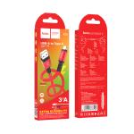 Cable Charger hoco X85 Type-C - ខ្សែសាកជ័រទន់ ហូកូ X85 Type C