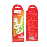 Cable Charger hoco X85 Type-C - ខ្សែសាកជ័រទន់ ហូកូ X85 Type C