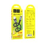 Cable Charger hoco X85 Micro - ខ្សែសាកជ័រទន់ ហូកូ X85 Micro