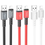 Cable Charger hoco X85 iPhone - ខ្សែសាកជ័រទន់ ហូកូ X85 អាយហ្វូន