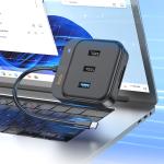 Converter TypeC to (HDTV+SD/TF+USB+PD) hoco HB38 7in1 - ដុំបំបែក USB ហូកូ HB38(HDTV+SD/TF+USB+PD) 7n1