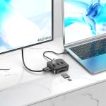 Converter TypeC to (HDTV+SD/TF+USB+PD) hoco HB38 7in1 - ដុំបំបែក USB ហូកូ HB38(HDTV+SD/TF+USB+PD) 7n1