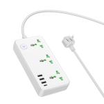 Power Strip  hoco AC7 3socket 1C3A - ព្រីភ្លើង hoco AC7 3socket 1C3A