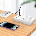 Power Strip  hoco AC7 3socket 1C3A - ព្រីភ្លើង hoco AC7 3socket 1C3A